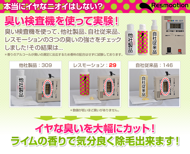 嫌な臭いを大幅カット。ライムの香り